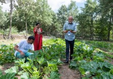 Visita ala huerta del Hotel Campus PHI